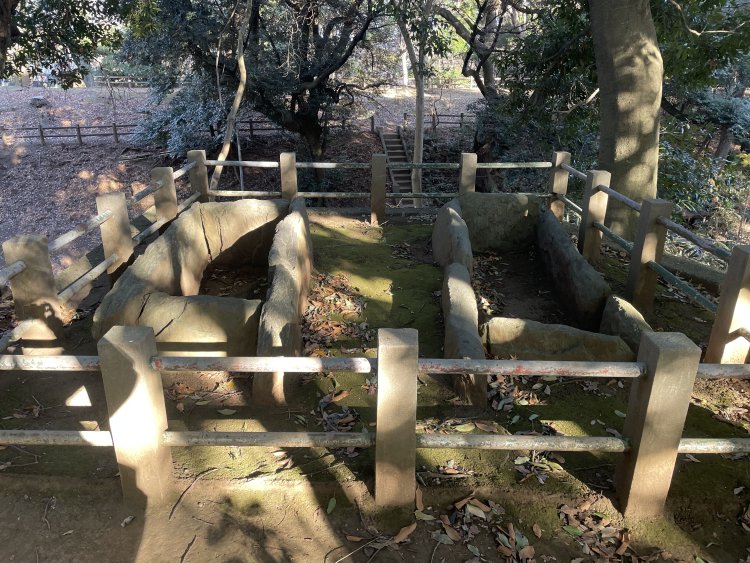 明戸古墳石棺。