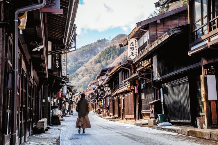 日本最長の宿場・奈良井宿。