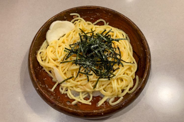 たらこイカスパゲティ1080円。