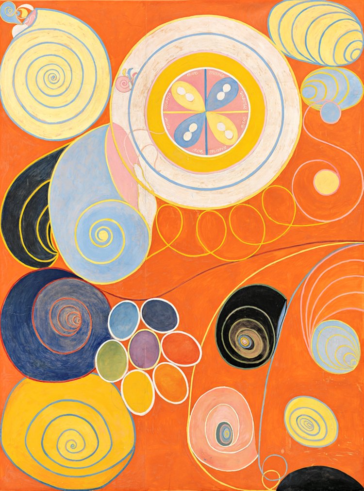 《10の最大物、グループIV、No. 3、青年期》1907年 ヒルマ・アフ・クリント財団 By courtesy of The Hilma af Klint Foundation。