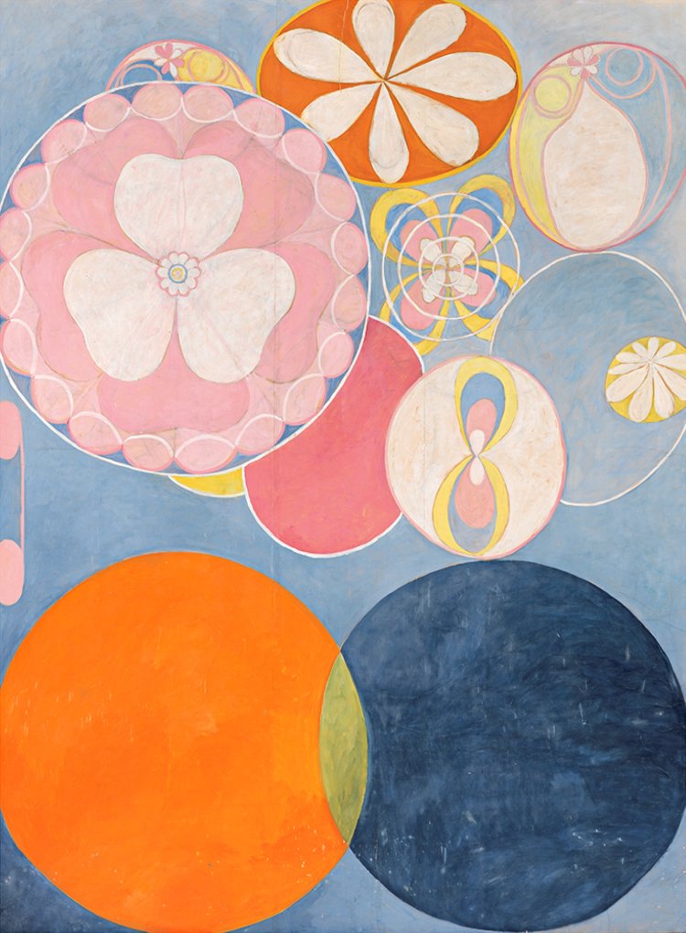 《10の最大物、グループIV、No. 2、幼年期》1907年 ヒルマ・アフ・クリント財団 By courtesy of The Hilma af Klint Foundation。