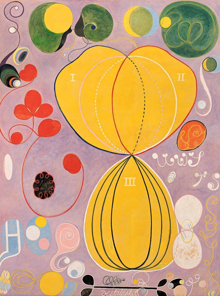 《10の最大物、グループIV、No. 7、成人期》1907年 ヒルマ・アフ・クリント財団 By courtesy of The Hilma af Klint Foundation。