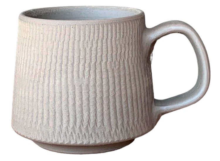 国造焼（こくぞうやき）の美術館オリジナルマグ。