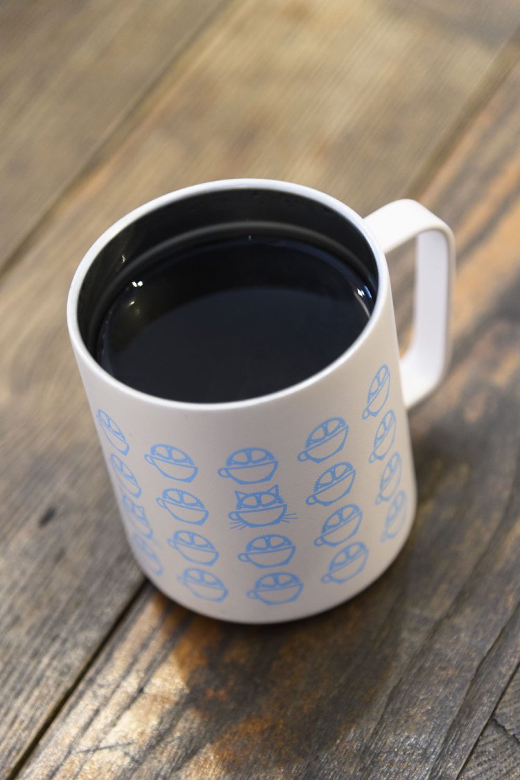 グアテマラ、メキシコとエチオピアのブレンドコーヒー500円。