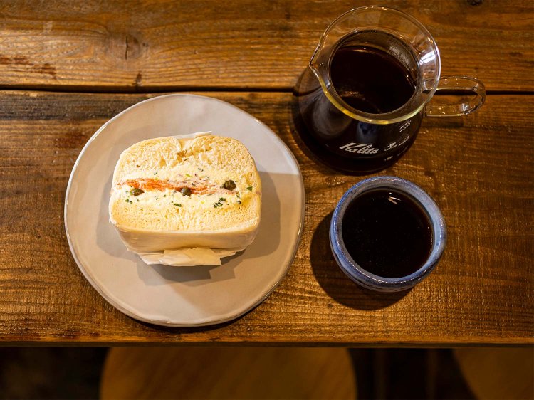 スカリオンサーモン650円、リビングブレンド550円。