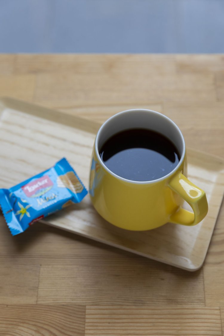 ブラジルのルートアエロビック750円。コーヒーに合うウエハースがついてくるのもうれしい。