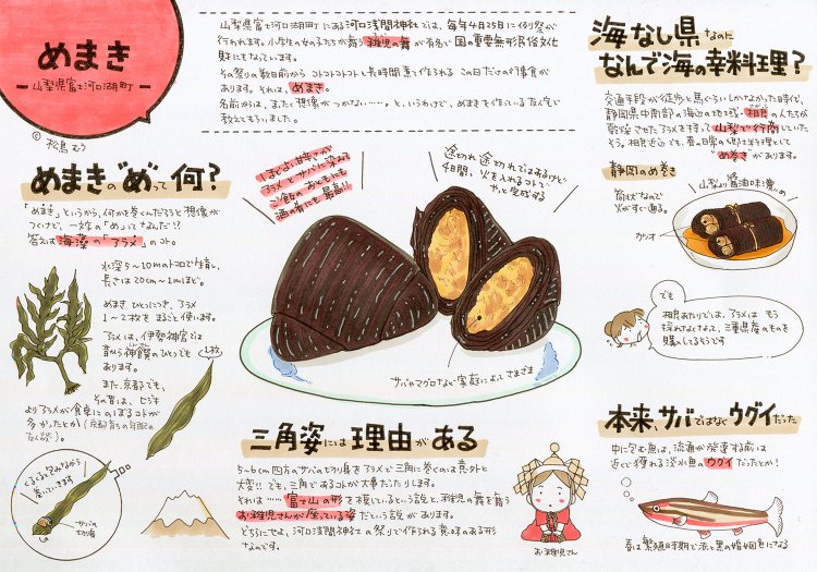 海なし県・山梨で食べられる「めまき」って知ってる？ 河口浅間神社の例祭の行事食