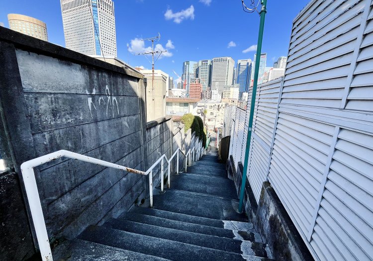 高輪で一番長い階段。