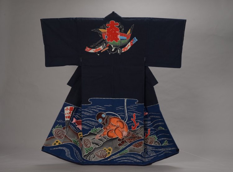 万祝着（房総半島の漁撈用具） 『館山市立博物館』蔵。