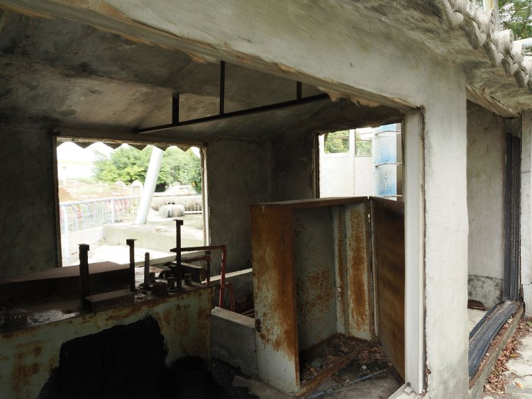 観覧車の操作室。