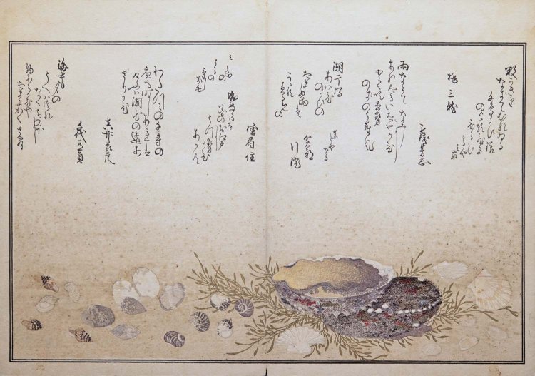 喜多川歌麿画『潮干のつと』寛政元年（1789）頃　太田記念美術館蔵。