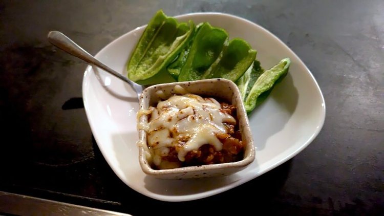 ピーマンタコミート。