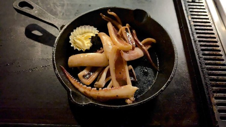 イカバター焼き(ハーフ)。