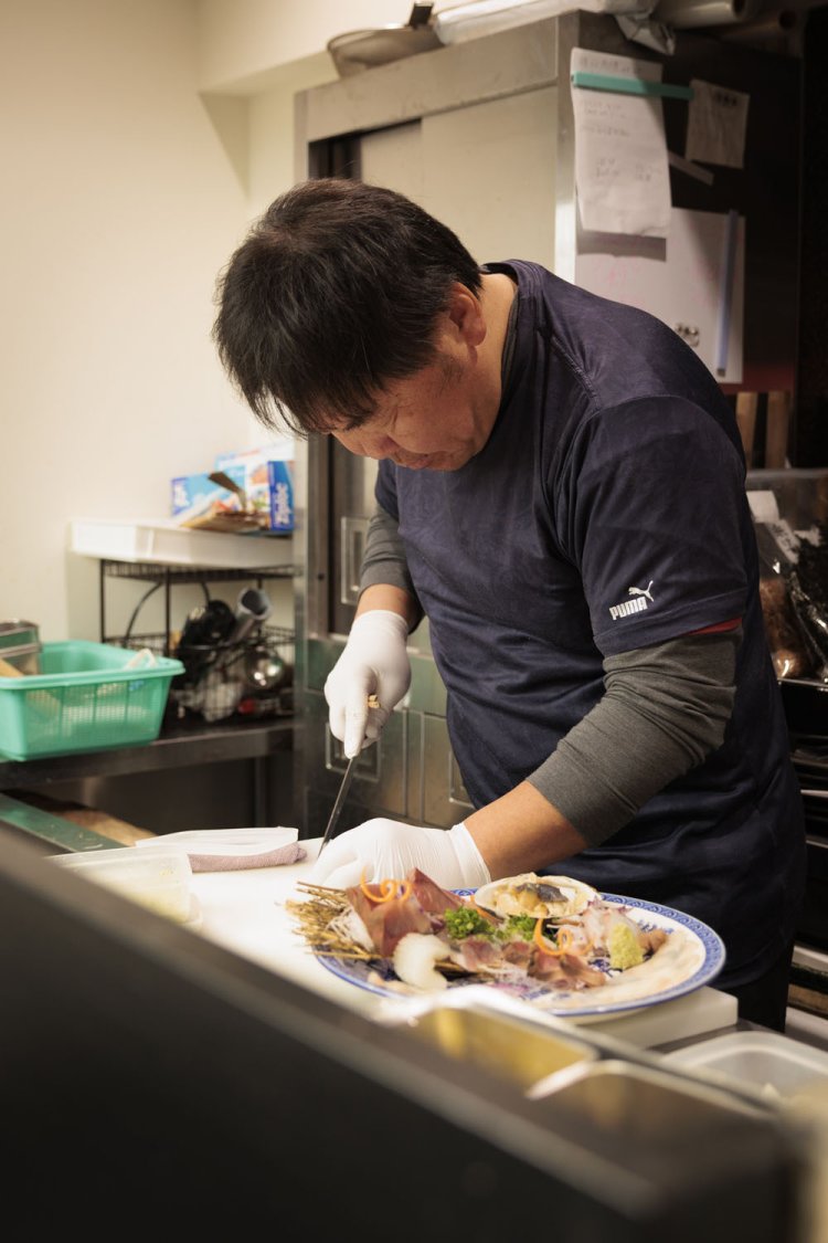 磯部さんは、日本料理店出身。