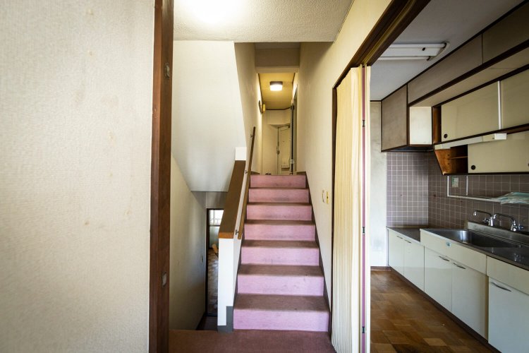 室内に階段がある14号棟の住戸。