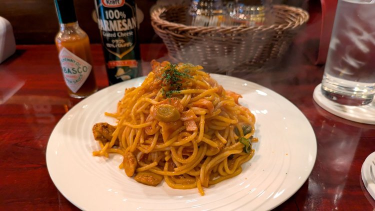 ナポリタン（プレオープン時のもの）。