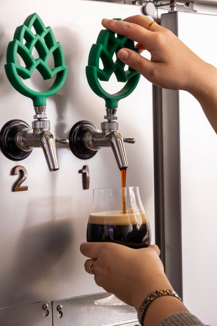 DIYで作ったビールサーバー。