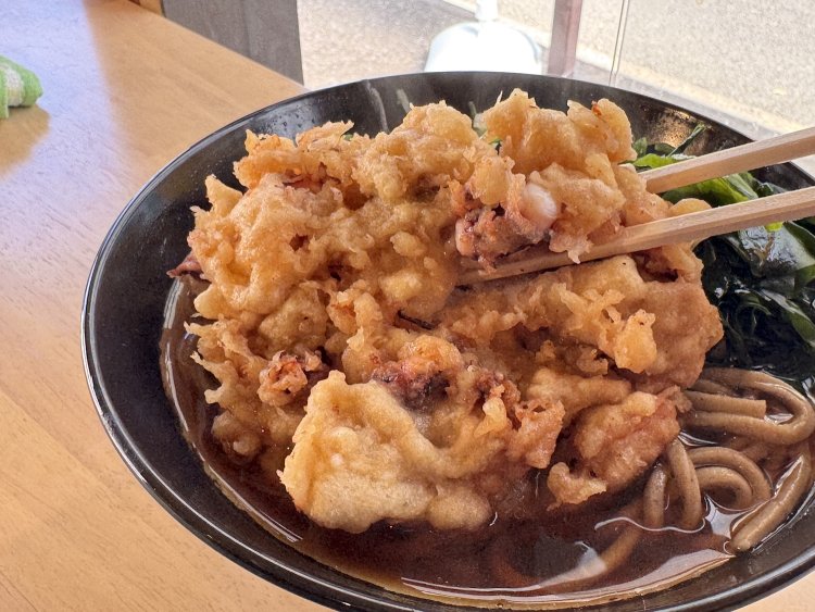 けっこうなサイズのげそ天。