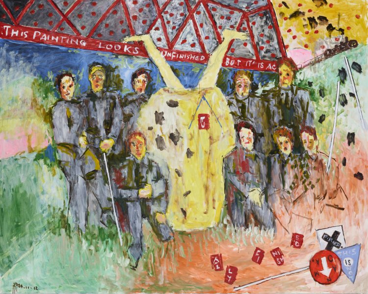 横尾忠則《ボッスの壺》2024年 作家蔵。