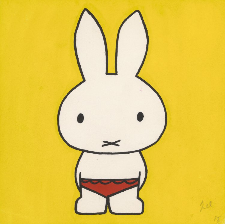 『うさこちゃんとうみ』1963年 原画。