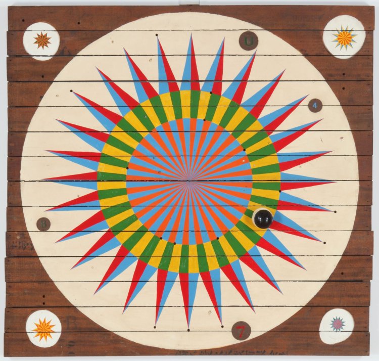 菊畑茂久馬《ルーレット》1963。