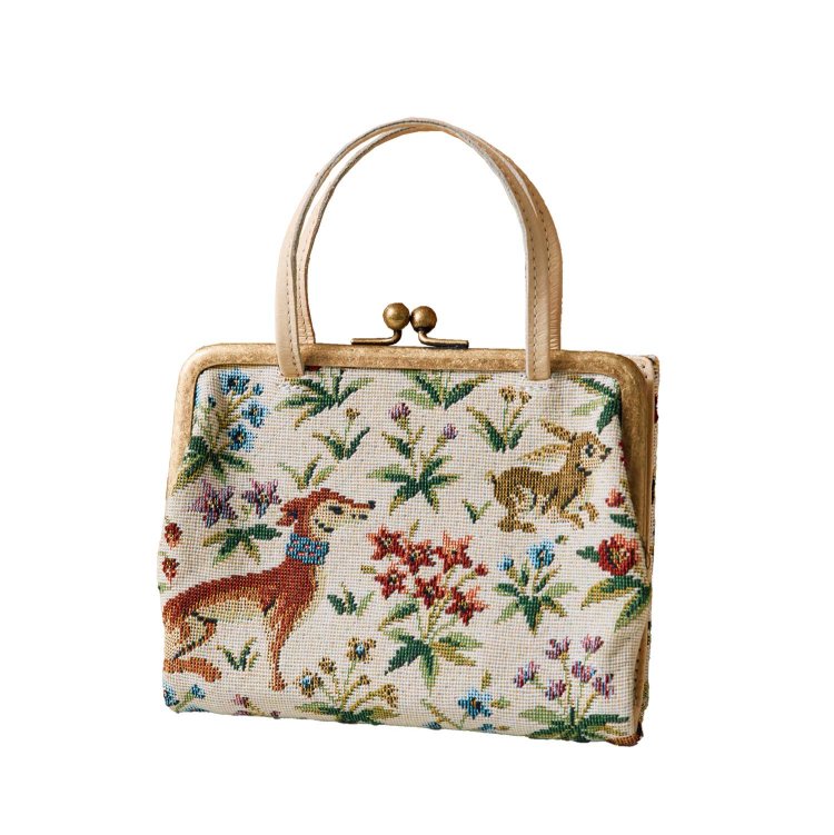 口金財布　ゴブラン 2万2000円。