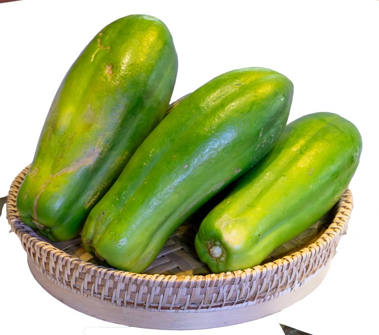 ソムタムに使うでっかいパパイヤを入荷。