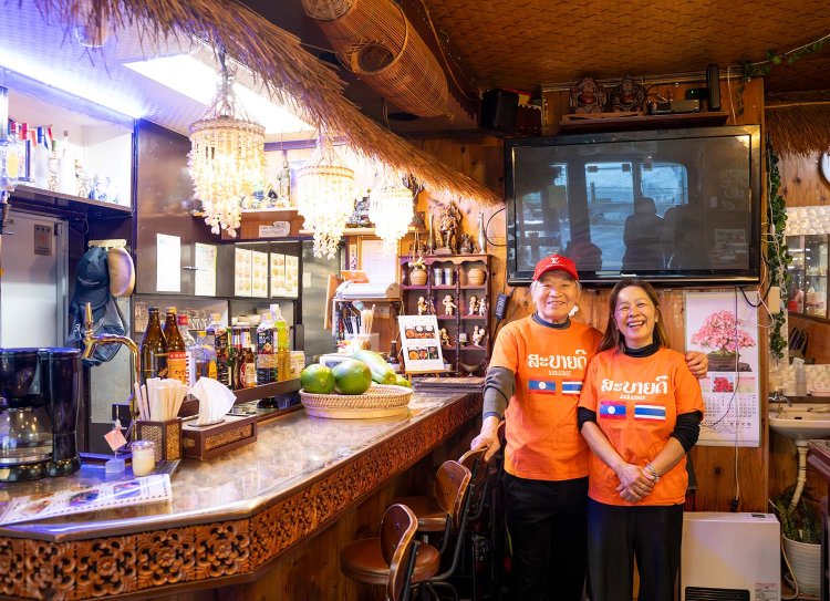 とっても仲のいい作山さんヴァンナーさんご夫妻に会いに来る常連客も多い。