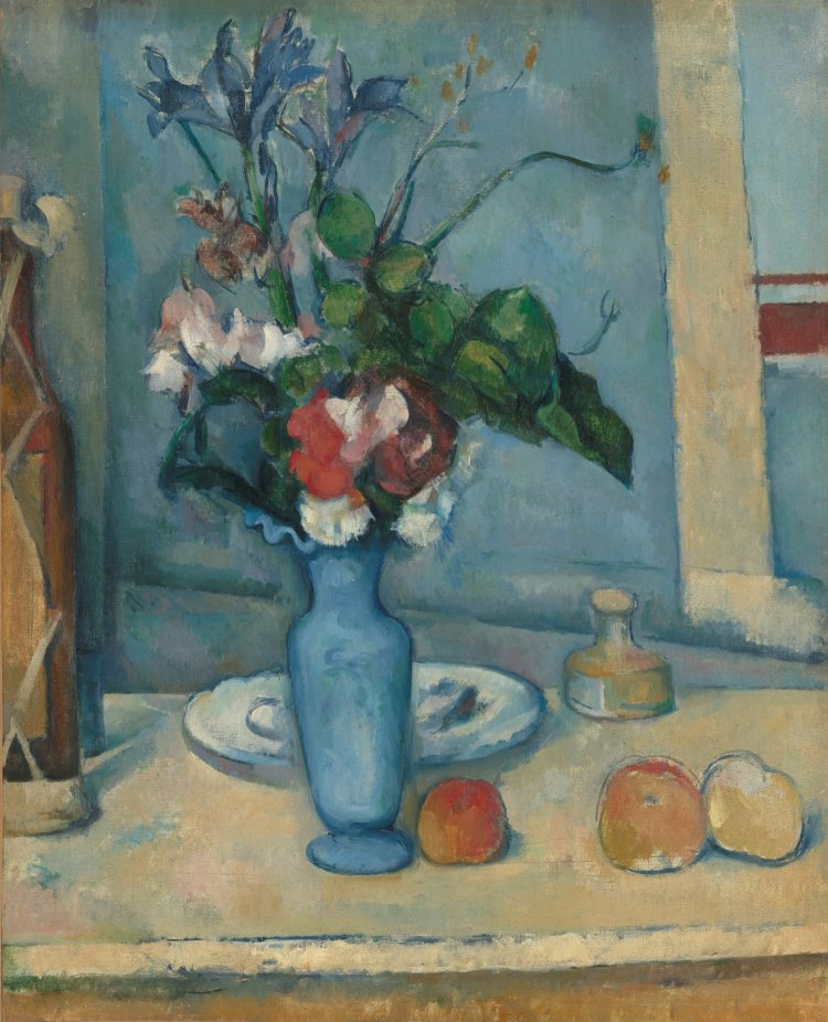 ポール・セザンヌ《青い花瓶》1889-1890年 油彩・カンヴァス『オルセー美術館』 (C)Musée d'Orsay, Dist. GrandPalaisRmn / Patrice Schmidt / distributed by AMF。