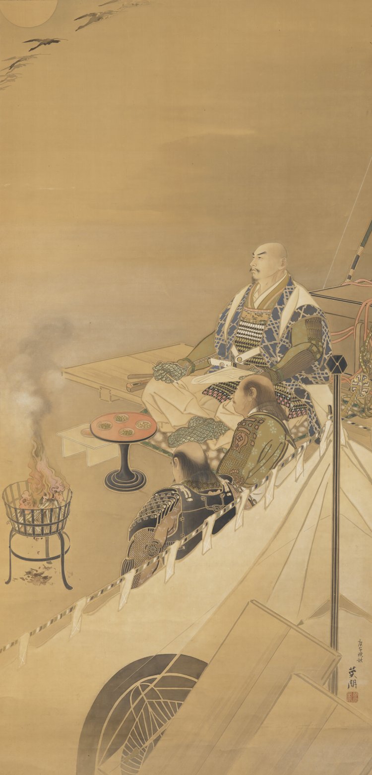 初公開となる20歳の時の作品「上杉謙信」 大和明氏蔵 ※前期。