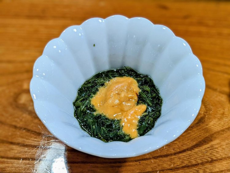 秋田名物ギバサに極上のウニ。