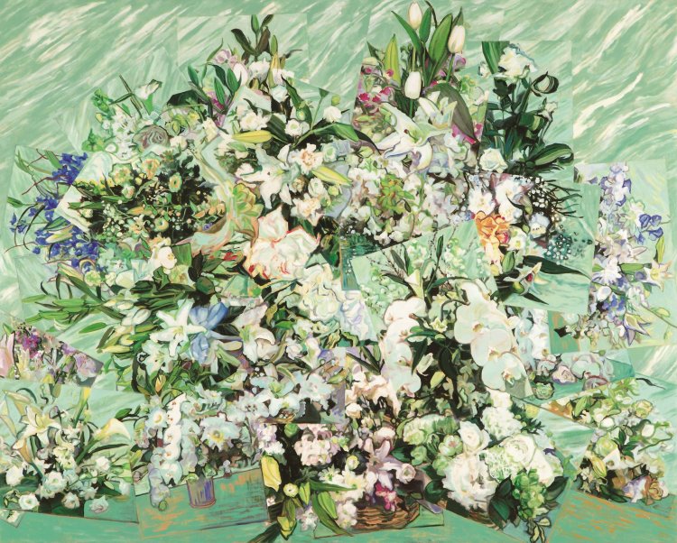 福田美蘭《冬－供花》2012年（平成24）『豊田市美術館』蔵。