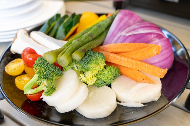 下段には野菜たっぷり！