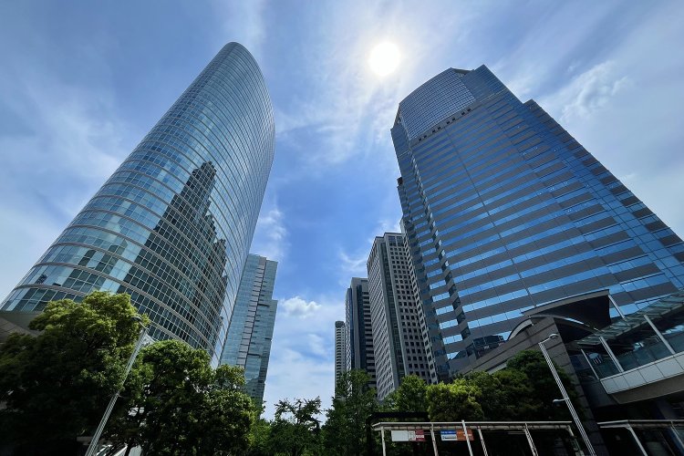 もう少し引いたところ（品川駅近く）から撮影したもの。