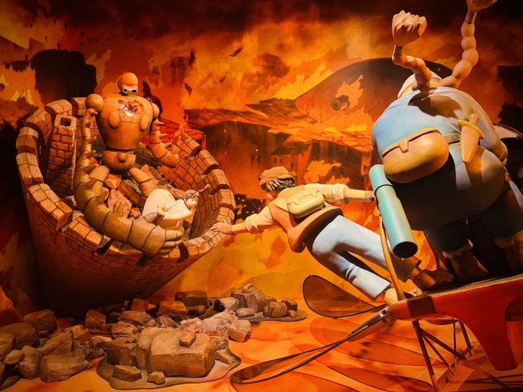 ジブリの立体造型物展『天空の城ラピュタ』 （C)1986 Hayao Miyazaki/Studio Ghibli。