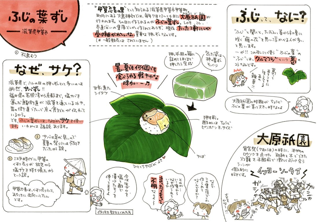 “甲賀忍者の里”で食べられている「ふじの葉ずし」は、たった2軒にだけ受け継がれる貴重な押しずし
