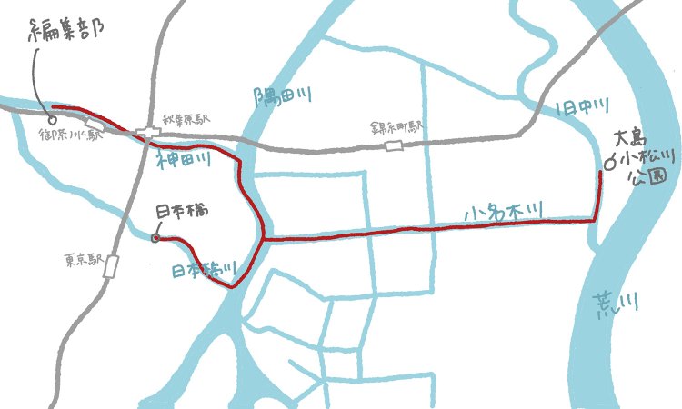 最終的な今回の行程。