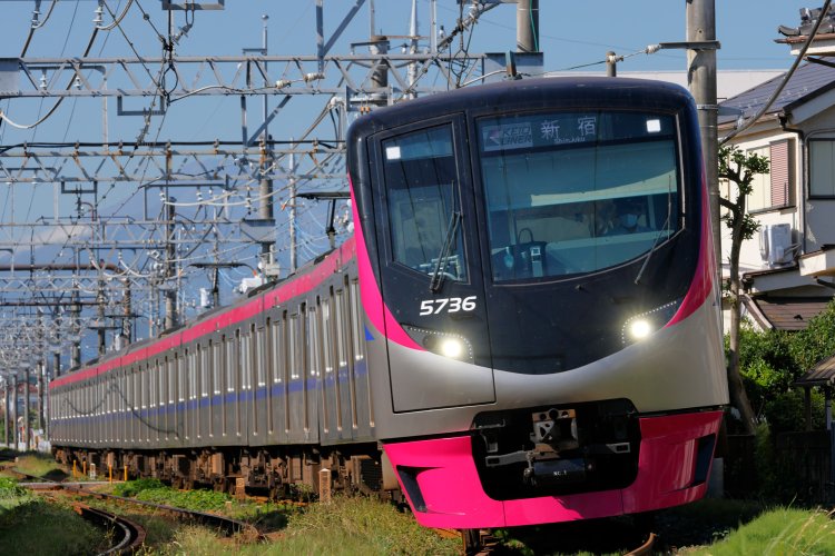 座席指定制の「京王ライナー」で活躍する5000系。