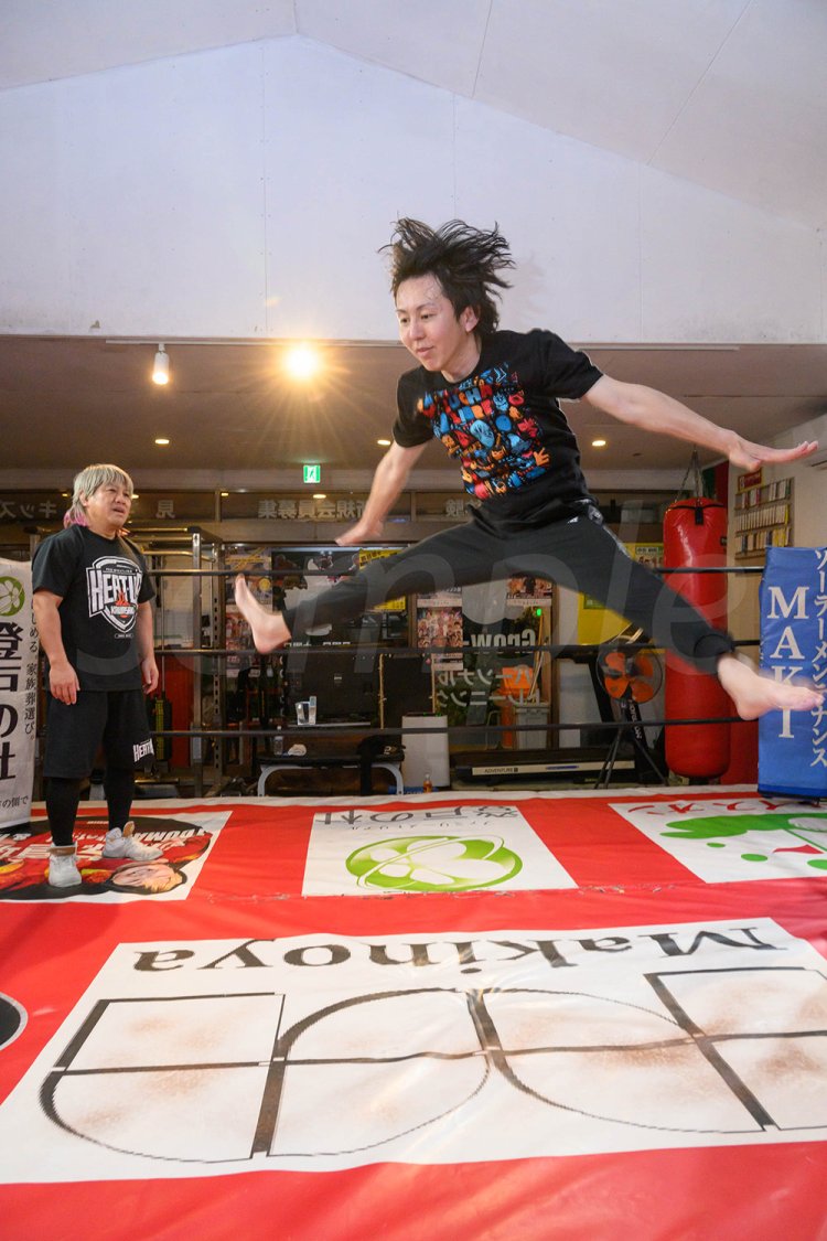 リングでトレーニングという時点でアガるわけですよ。