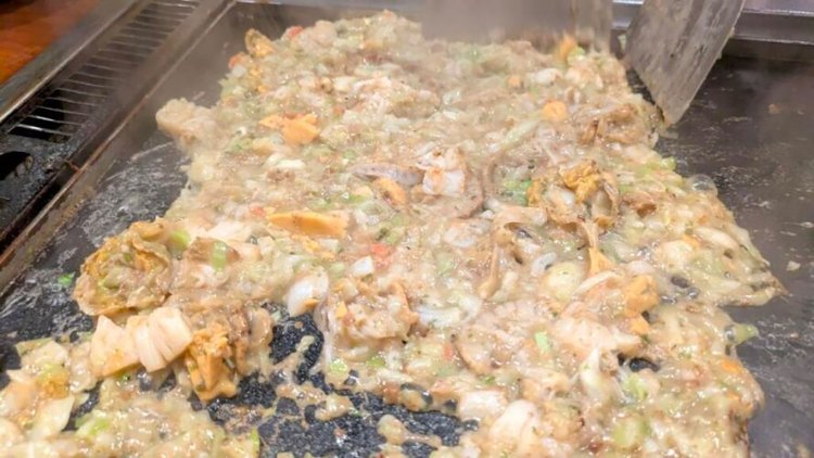 ホタテまみれ。