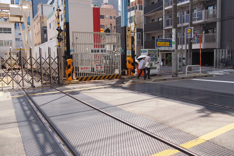 電気が流れるレールがあるため、厳重な柵があるのも特徴。