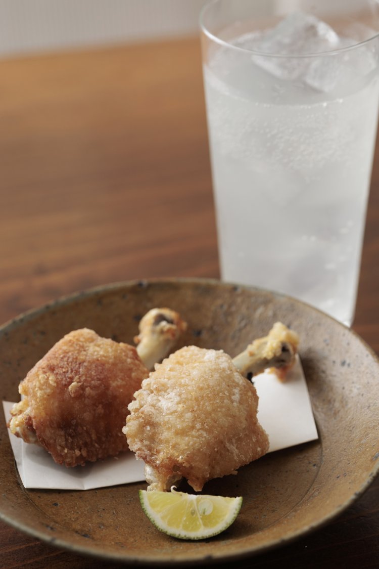 二種のチューリップ唐揚げ×宇和島レモンサワー【福島・愛媛】。