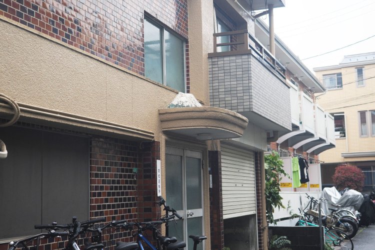 もう一つの玄関の上には富士山。趣があってちょっとおもしろいな。