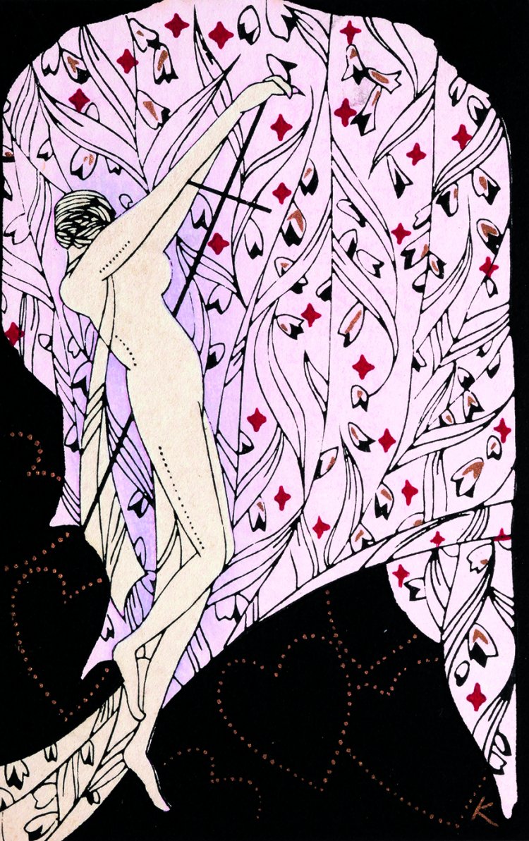 小林かいち 絵葉書セット『灰色のカーテン』より 1925-26年頃 さくら井屋（京都）個人蔵。