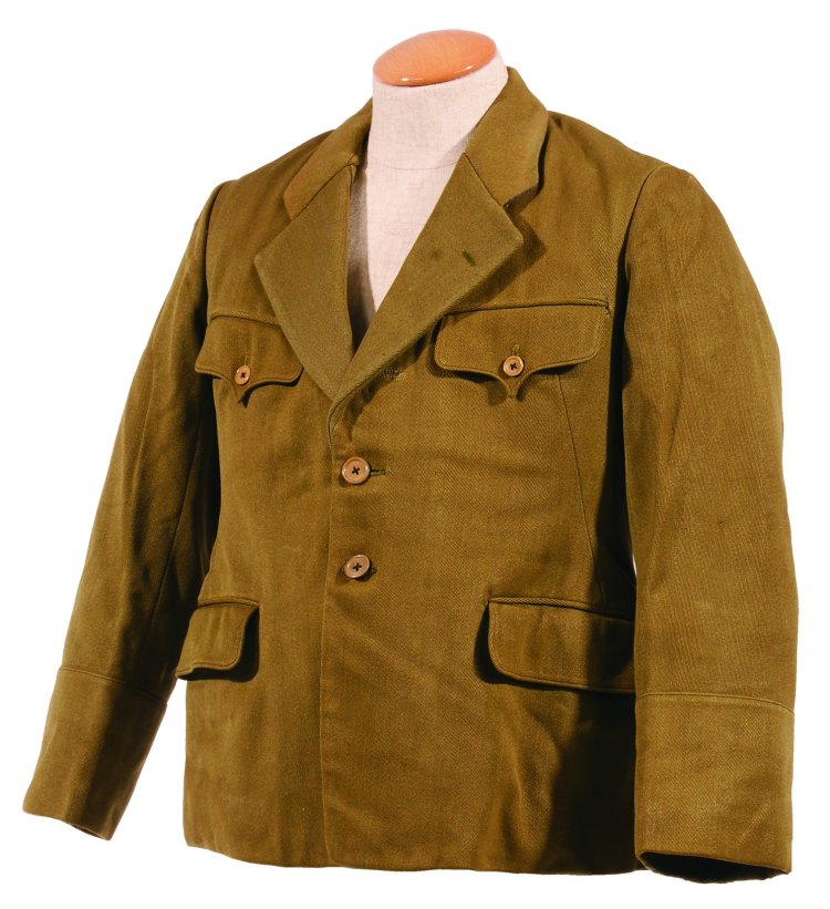 軍服を仕立て直した上衣 日本  昭和20年代前半。