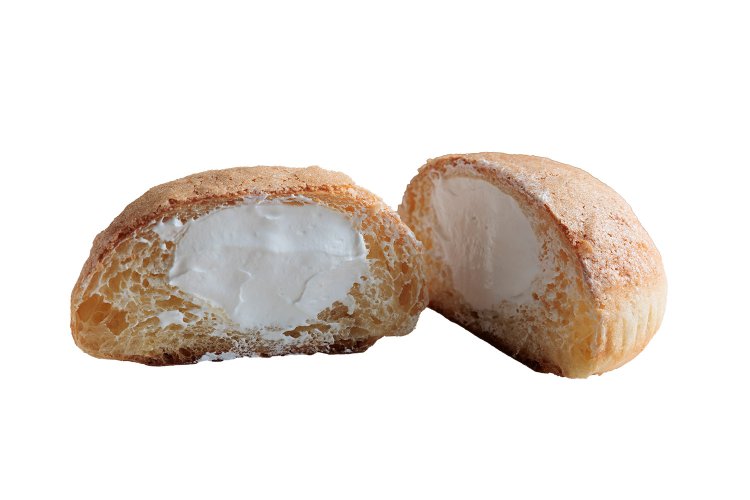 塩バタークリームメロンパン（ホイップ入り）324円。