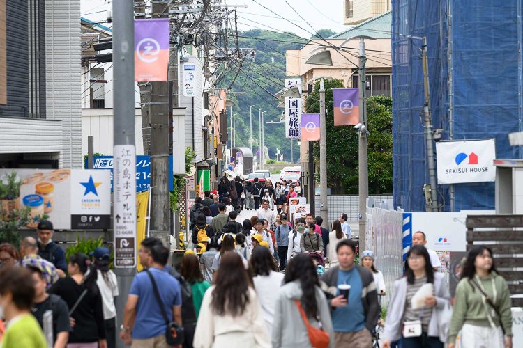 湘南中央エリア。江ノ島駅と片瀬江ノ島駅を結ぶ「すばな通り」は湘南グルメの聖地。