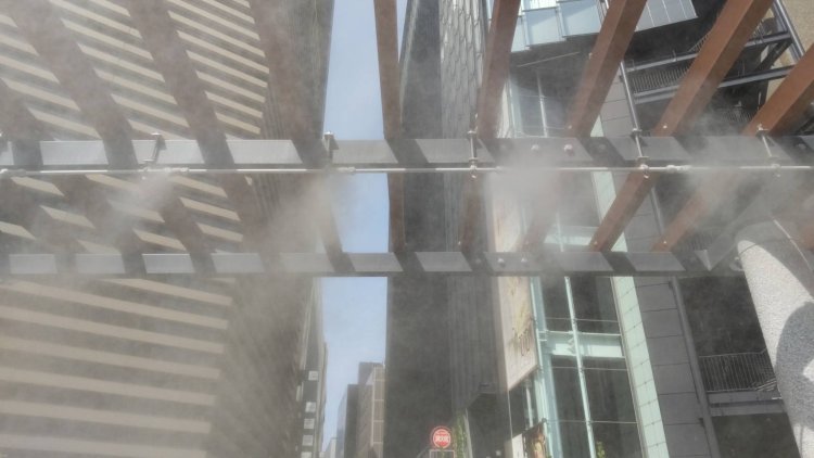 ひんやり涼しいミストで気分爽快！