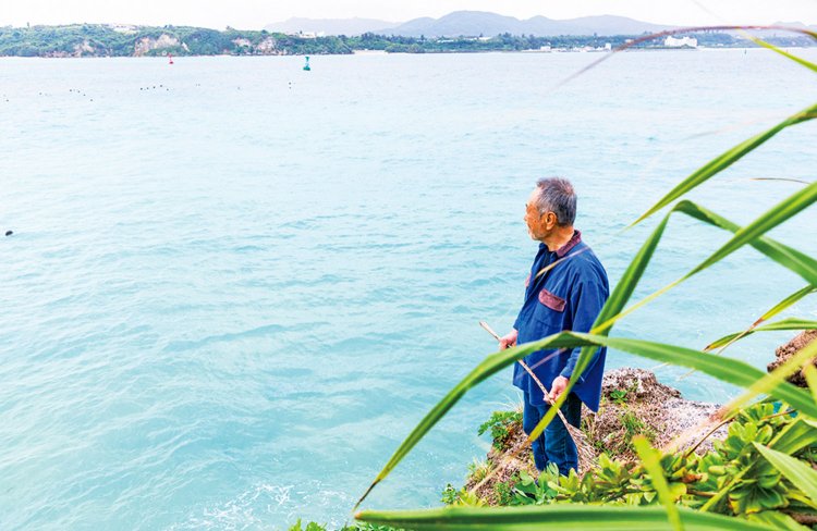 敷地内のプライベート釣り場。