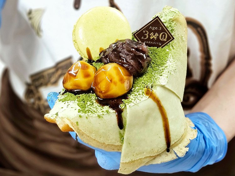 抹茶ドレスクレープ。